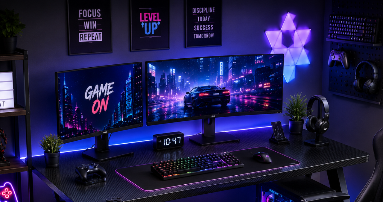 pc gaming desk