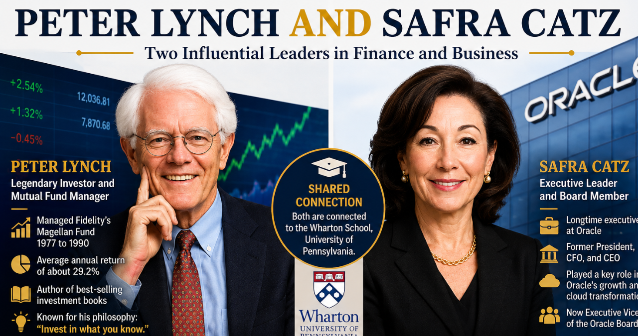 Peter Lynch and Safra Catz